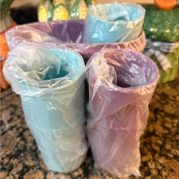 New VTG 🩵💜🩵Tupperware 10pc’s Purple and Teal Tupperware  pitcher set - Picture 3 of 5